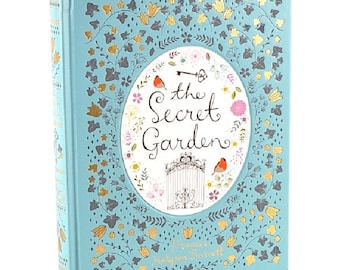 THE SECRET GARDEN by Frances Hodgson Burnett Deluxe Leather Bound Illustrated edition New Classic Book