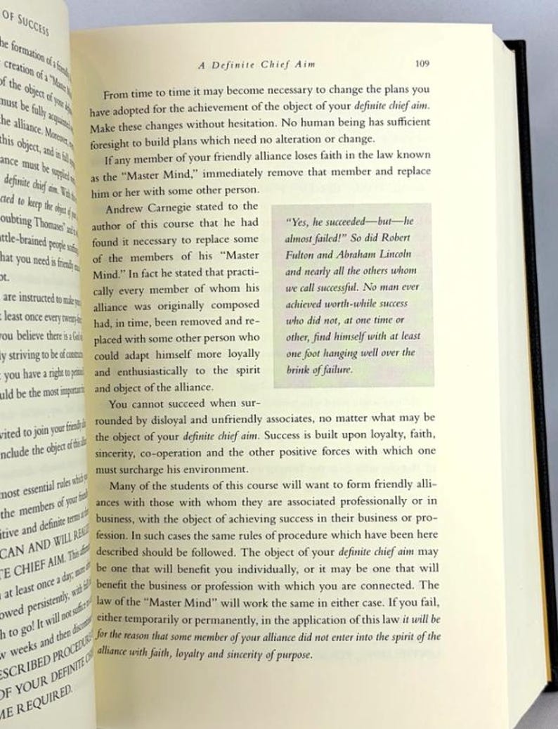 The LAW of SUCCESS by Napoleon Hill Deluxe Leather Bound Classic Edition Bild 7