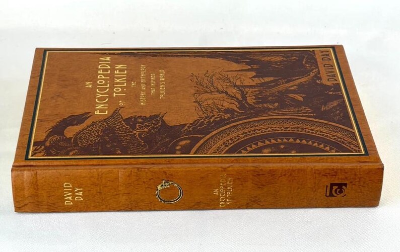 New - An ENCYCLOPEDIA Of TOLKIEN by David Day Deluxe Leather Bound Edition image 3
