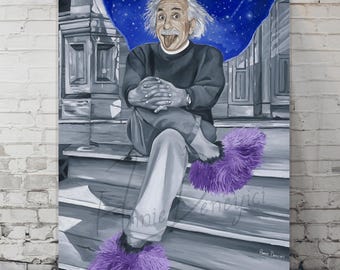 Albert's Quantum Funk | Art Print, Home Decor, Limited Edition Wall Art Print, Vintage Urban Decor, High Quality Poster, 80s Retro