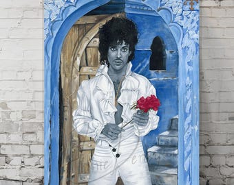 【当時モノ・非売品】PRINCE / BLACK SWEAT 告知ミニポスター Lovely , Royalty Vintage 1998 , Original Poster of the Prince