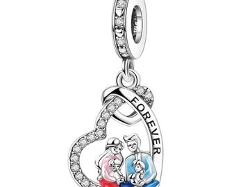 KINGWHYTE Bracciale In Argento Sterling 925, Quadrifoglio