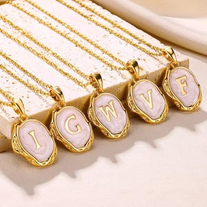 Pearl Initial Necklace, Letter A-Z Alphabet Pendant Necklace, Personalized, Gift for Her