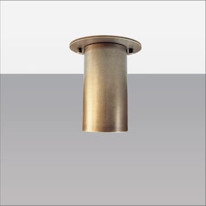 Mid-Century Modern Flush Mount - Aged brass spot light - Contemporary Spot Light