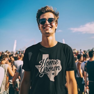 Home Grown Texas T-Shirt, State of Texas Graphic Tee, Texas Pride Shirt, Lone Star Gift