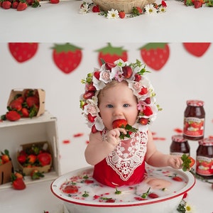 Flower Bonnet, Floral Bonnet, Garden Bonnet, Sitter Bonnet, Baby hat, Baby Photo Prop, Newborn Photo Prop, Knit Baby Bonnet, Baby Hat image 1