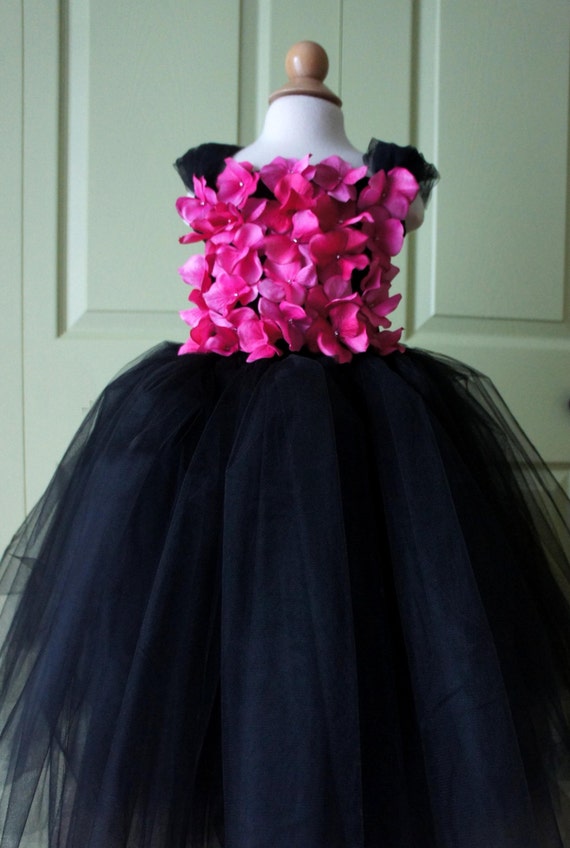 black and pink tutu dress