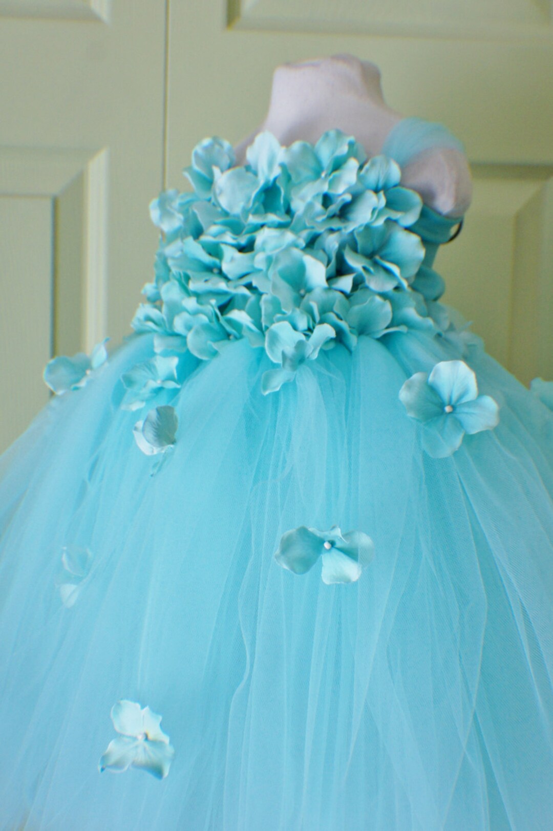 Sweet Wink Girls Spring Floral Tank Tutu Dress - Sky Blue main image 0