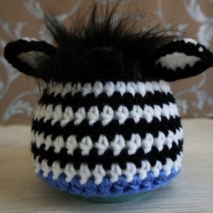 Baby Hat, Newborn Baby Hat, Little Zebra Hat, Baby Boy Hat,  Knit Newborn Hat, Baby Photo Prop