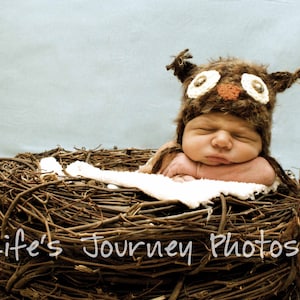 Baby Hat, Knit Newborn Hat, Baby Photo Prop, Newborn Photo Prop, Photography Props, Owl Hat