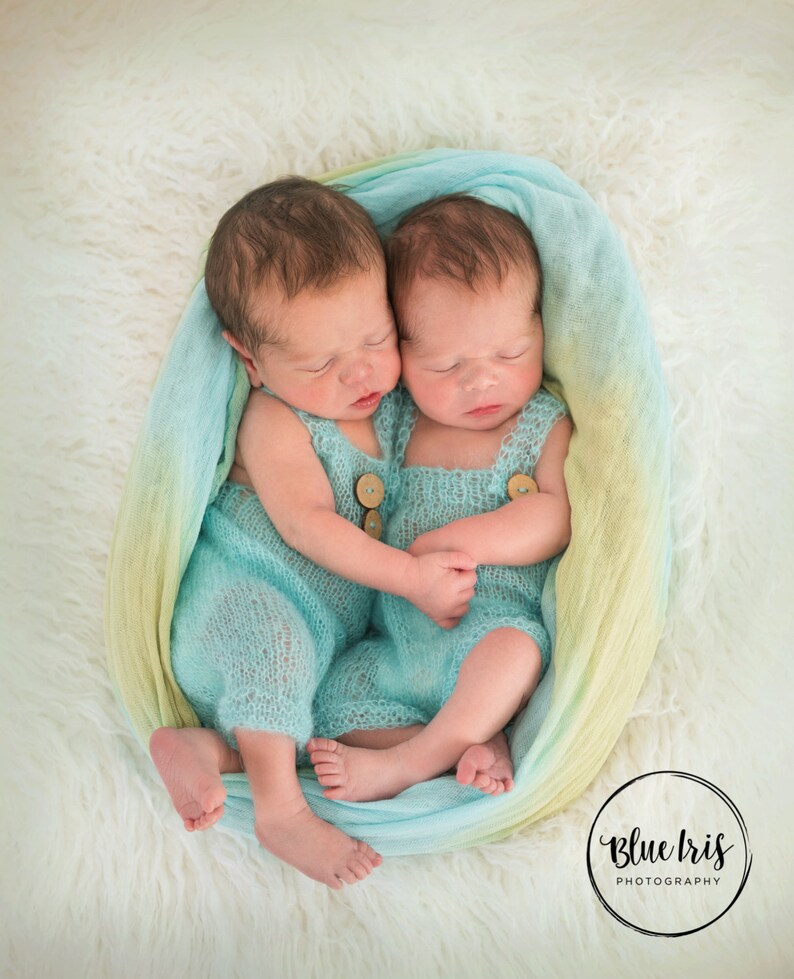 Newborn Cheesecloth Newborn Wrap Photography Prop Blue and Etsy