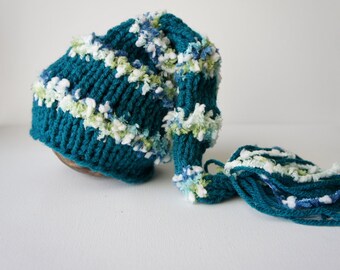 Baby Hat, Newborn Stocking Hat, Newborn Photo Prop, Newborn Baby Hat, Stocking Hat, Knit Baby Hat