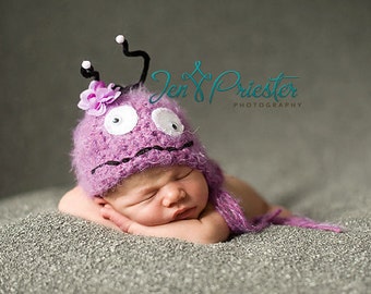 Baby Hat, Newborn Hat, Monster Hat, Baby Photo Prop, Newborn Photo Prop, Photography Prop