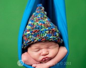 SALE Newborn Baby Hat, Stocking Baby Hat, Baby Knit Hat, Newborn Knit Hat, Newborn Photo Prop, Baby Photo Prop