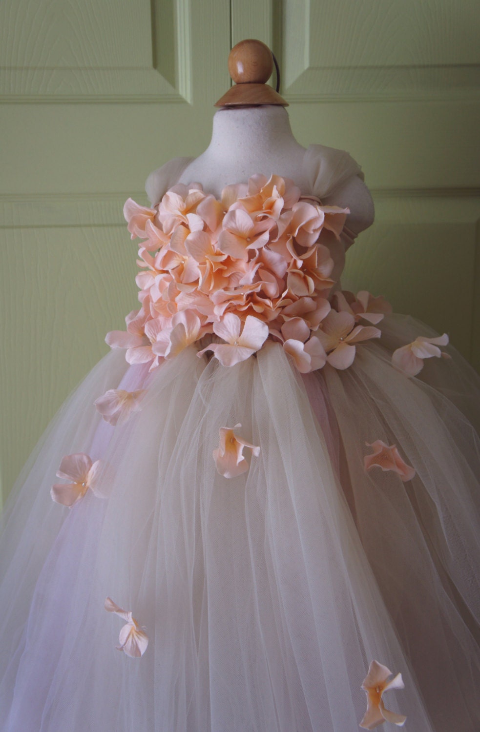 Pink Flower Girl Dress w/ Choice of Flower & Sash (12-90P)