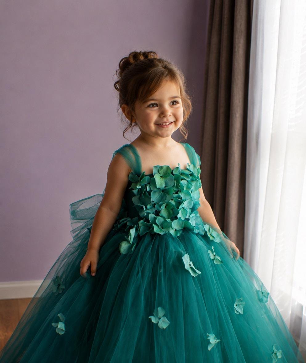 Teal Junior Bridesmaid Dress - Etsy