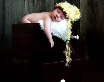 SALE Newborn Baby Hat, Newbonr KNit Hat, Baby Hat, Stocking Hat Photo Prop