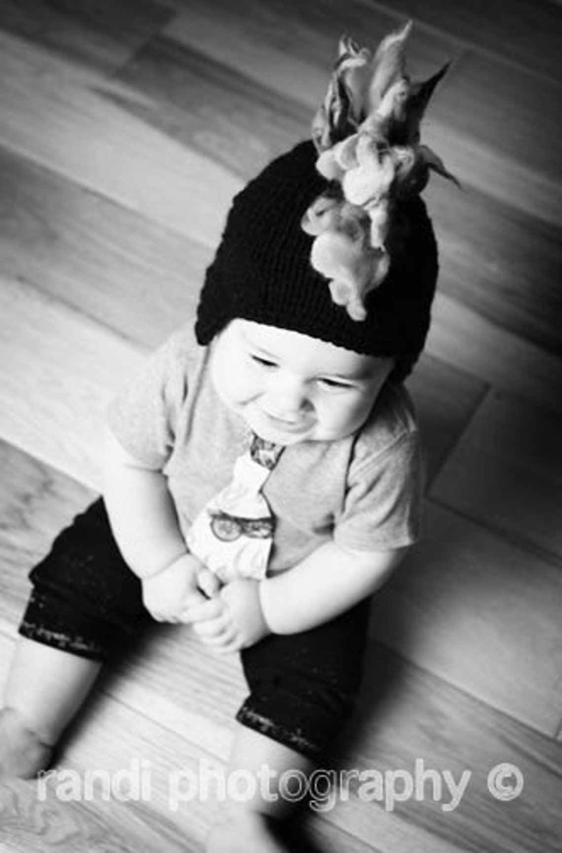 Baby Hat Mohawk Hat Newborn Photo Prop Knit Newborn Hat Etsy