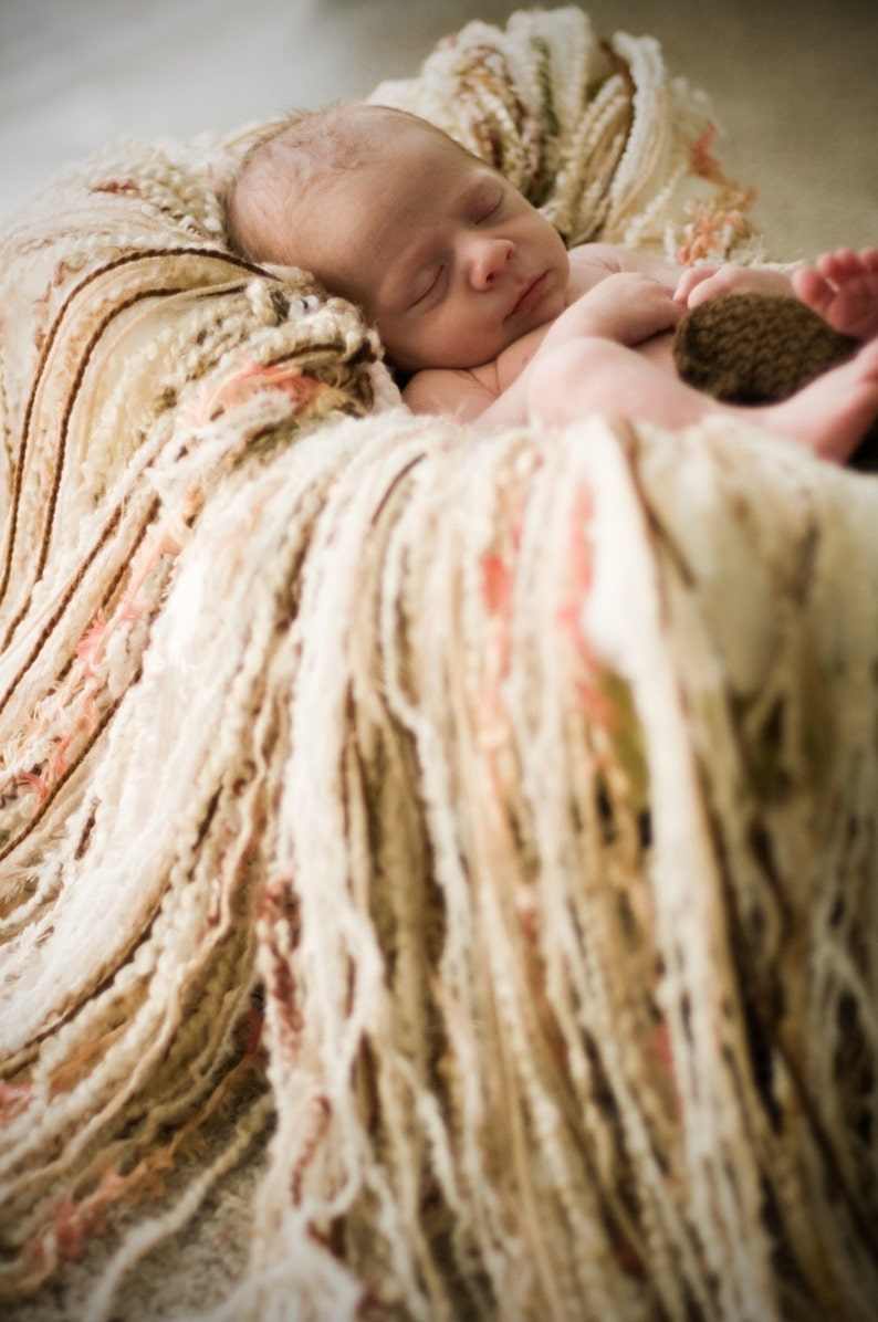 Baby Blanket Fringe Blanket Fringe Photo Prop Beige Throw Etsy