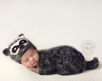 Baby Mütze und Cocoon Set im Set: Neugeborenen Fotorequisite