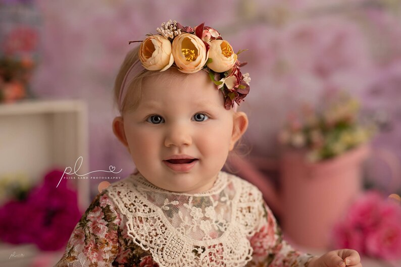 Newborn Headband Baby Girl Tieback Neutral Tieback Baby Headband Jersey Tieback Tieback