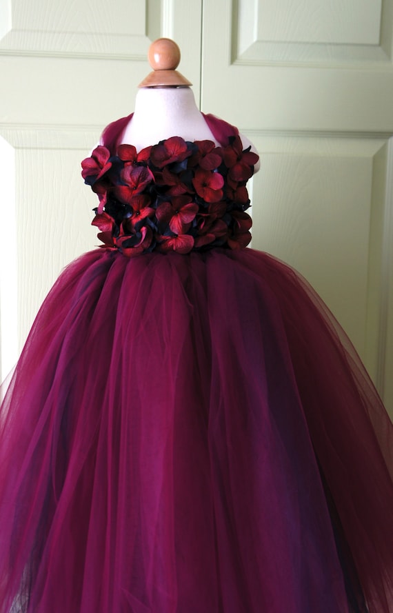 Wine red flower girl dresses new arrivals