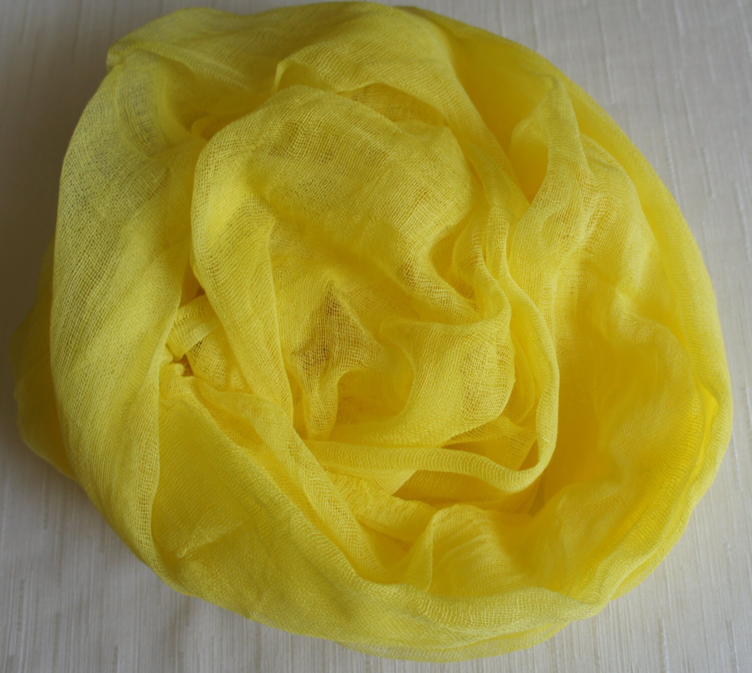Cheesecloth Newborn Wrap Photography Prop Lemon Yellow Etsy