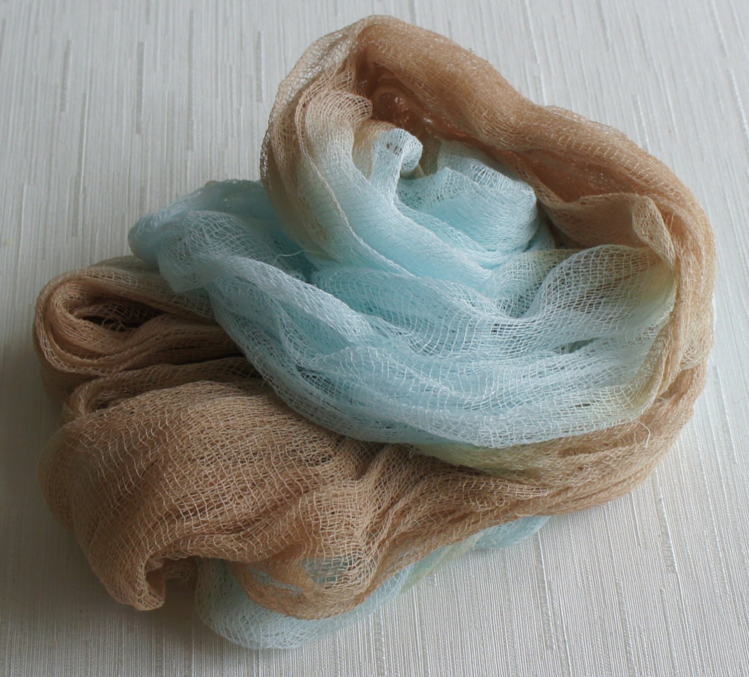 Newborn Cheesecloth Newborn Wrap Photography Prop Blue Brown Etsy
