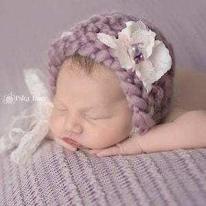 Fiore Bonnet, floreale Bonnet, cappello bambino, maglia Baby cofano, cappello neonato, Baby foto Prop, puntelli foto neonato, bambino cappello, maglia bambino cappello
