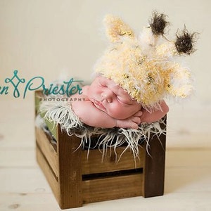 Baby Hat, Newborn Baby Hat, Giraffe Hat, Newborn Photo Props, Knit Newborn Hat, Photo Prop