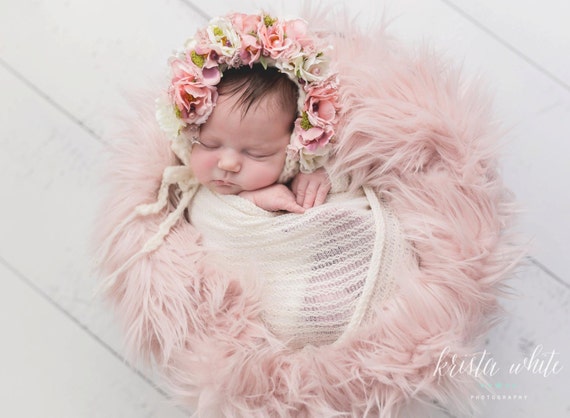baby flower bonnet