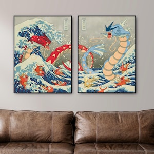 Set of 2 Pokemon Poster Printable PDF, Pokemon Wall Art Print, Pokemon Home Decor, Party Decor, Pokemon Travel Poster, Pokemon Birthday image 7