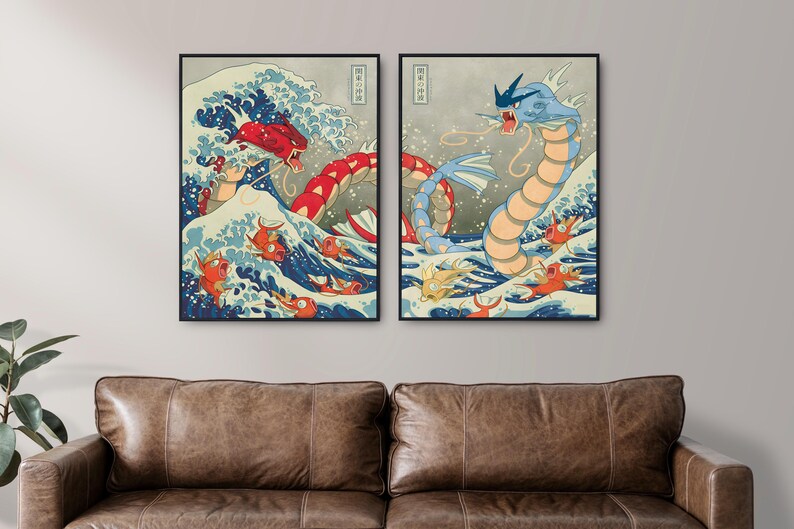 Set of 2 Pokemon Poster Printable PDF, Pokemon Wall Art Print, Pokemon Home Decor, Party Decor, Pokemon Travel Poster, Pokemon Birthday image 7