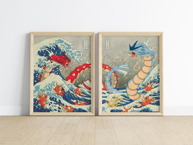 Set of 2 Pokemon Poster Printable PDF, Pokemon Wall Art Print, Pokemon Home Decor, Party Decor, Pokemon Travel Poster, Pokemon Birthday image 6