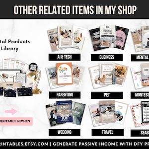 1700 Etsy Listing Mockup Templates Bundle for Digital Products, Editable Canva Mockups for Etsy Listing, Etsy Product Image Mockup Templates image 7