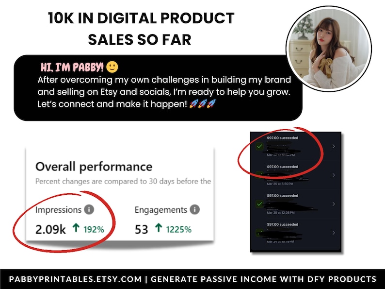 PLR Digital Products Bundle | Canva Templates with MRR for Etsy Passive Income image 10