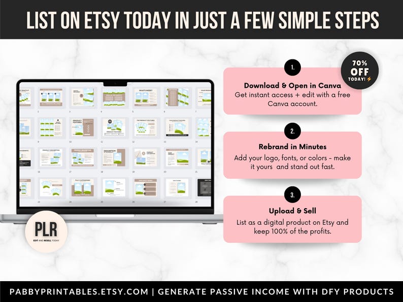 1700 Etsy Listing Mockup Templates Bundle for Digital Products, Editable Canva Mockups for Etsy Listing, Etsy Product Image Mockup Templates image 6