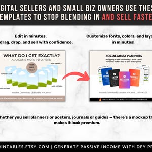 1700 Etsy Listing Mockup Templates Bundle for Digital Products, Editable Canva Mockups for Etsy Listing, Etsy Product Image Mockup Templates image 4