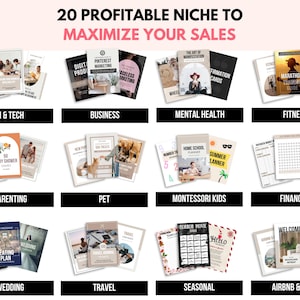 PLR Digital Products Bundle | Canva Templates with MRR for Etsy Passive Income image 6