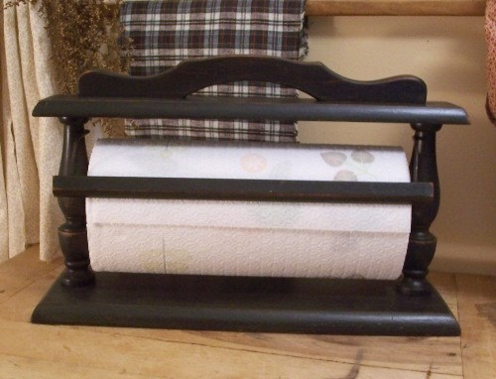 Vintage Colonial Countertop Paper Towel Holder / Lamp Black Etsy