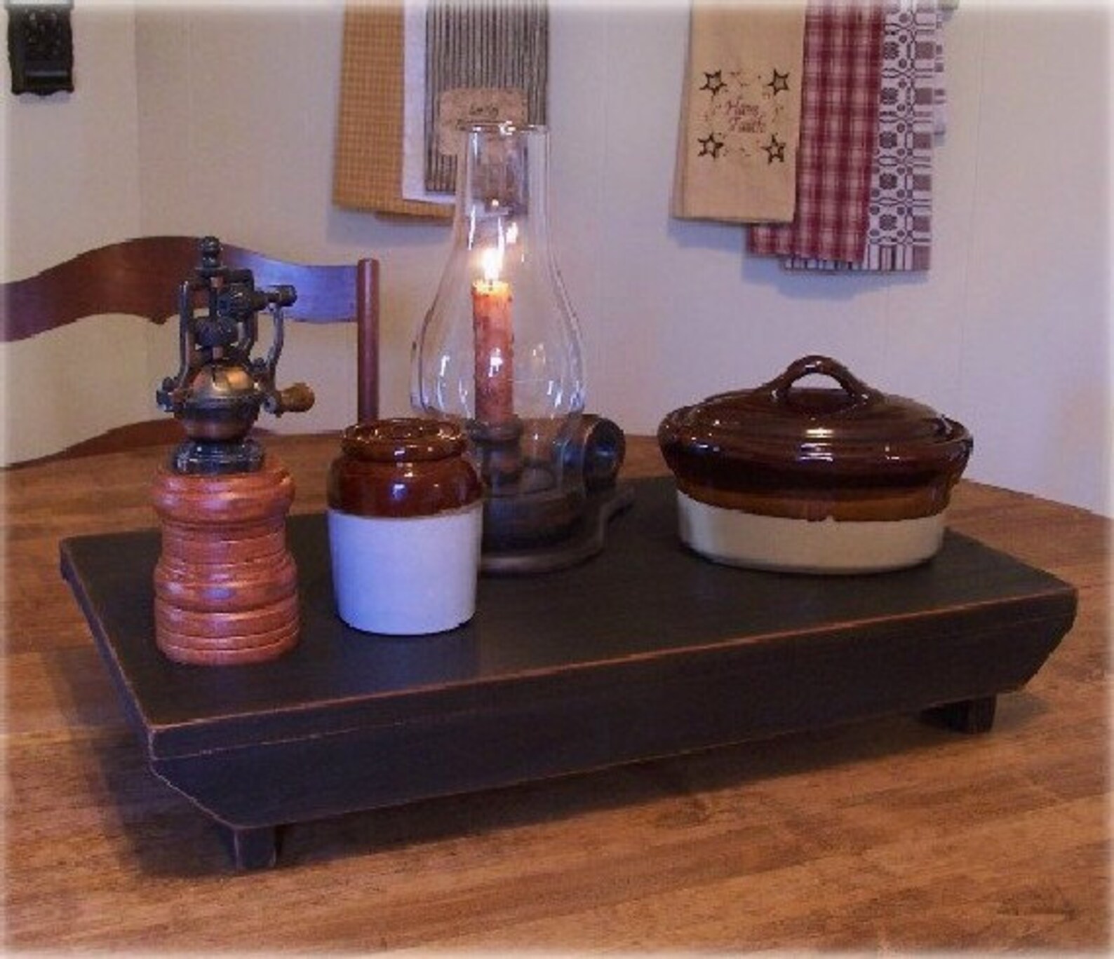 Rustic Farmhouse Table Riser Bench Primitive Kitchen Riser Etsy