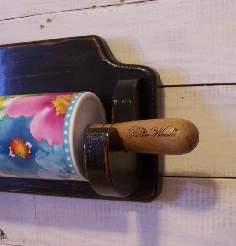 Pioneer Woman Horizontal Rolling Pin Display Rack Farmhouse Etsy