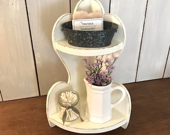 Étagère d'angle faite main, style ancien, inspiration vintage, non fini ou couleur au choix