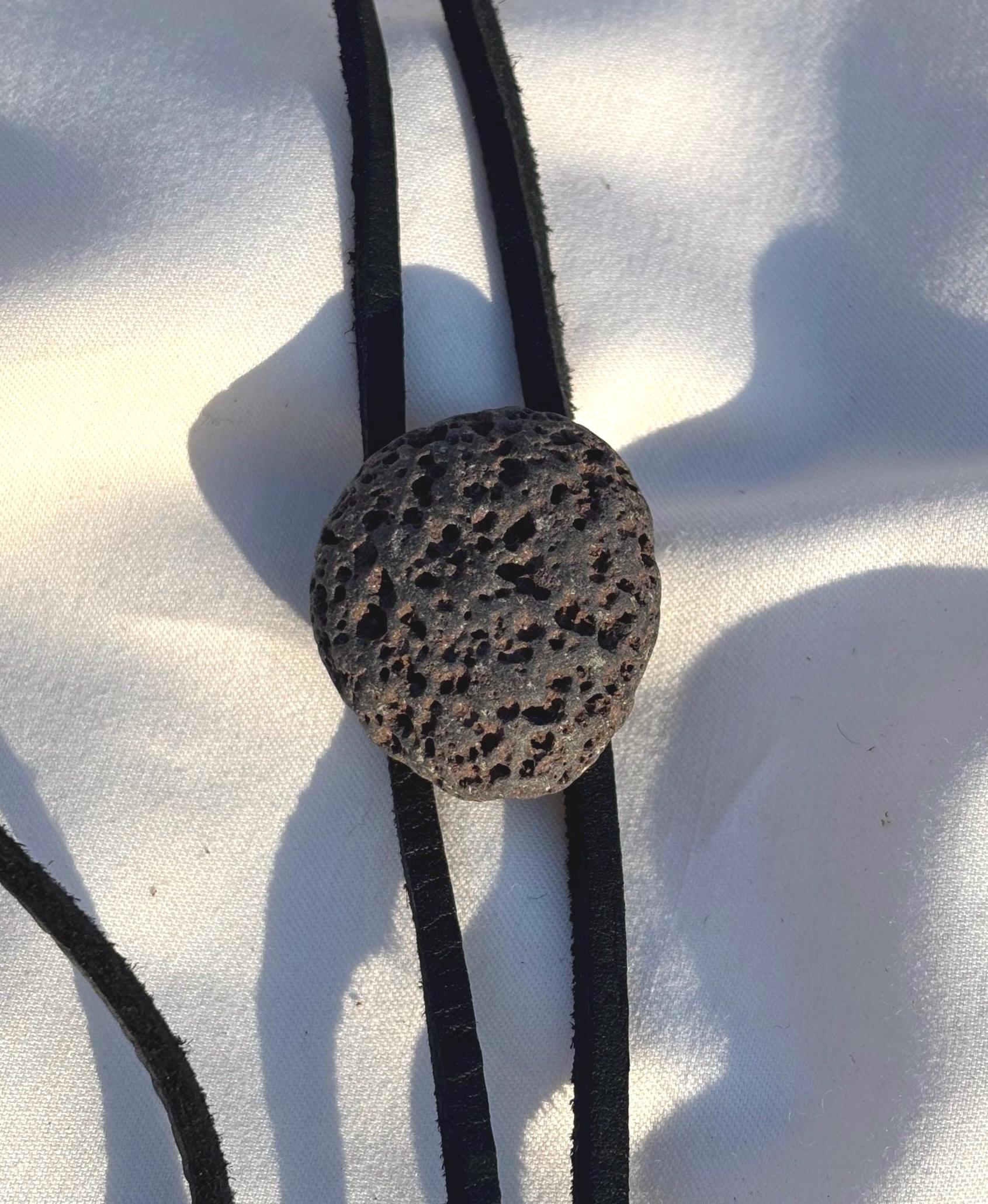 Lava Rock Bolo Tie