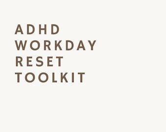 ADHD Workday Reset Toolkit for Burnout | Corporate Burnout Recovery | Focus & Capacity Planning PDF