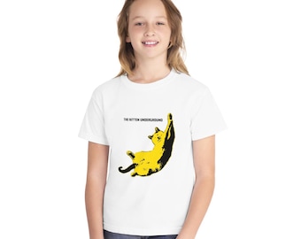 Youth The Velvet Underground, Lou Reed Vintage Cat Tee, Funny Unisex Oversized T-Shirt, Band Fan Tee Shirt