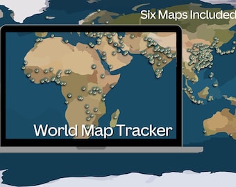 Weltkarte Travel Tracker für Excel Vorlage | VERKAUF