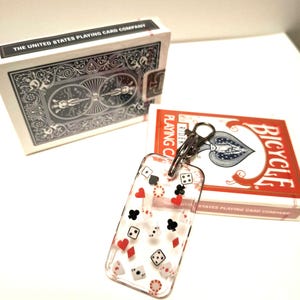porte clés poker jeux de cartes