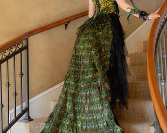 lady gaga peacock dress Gorgeous Avant Garde White Peacock Headpiece on a Headband for the Kentucky  Derby, Weddings, Luncheons, Lady Gaga Vegas Hat