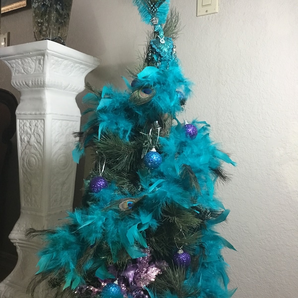Peacock Christmas Tree Topper Etsy